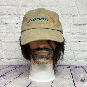 Oilfield Hat Cap Strap Back Brown PASON Embroidered Oil Gas Drilling Pertroleum